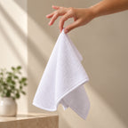 Face Terry Towel - White | 50g