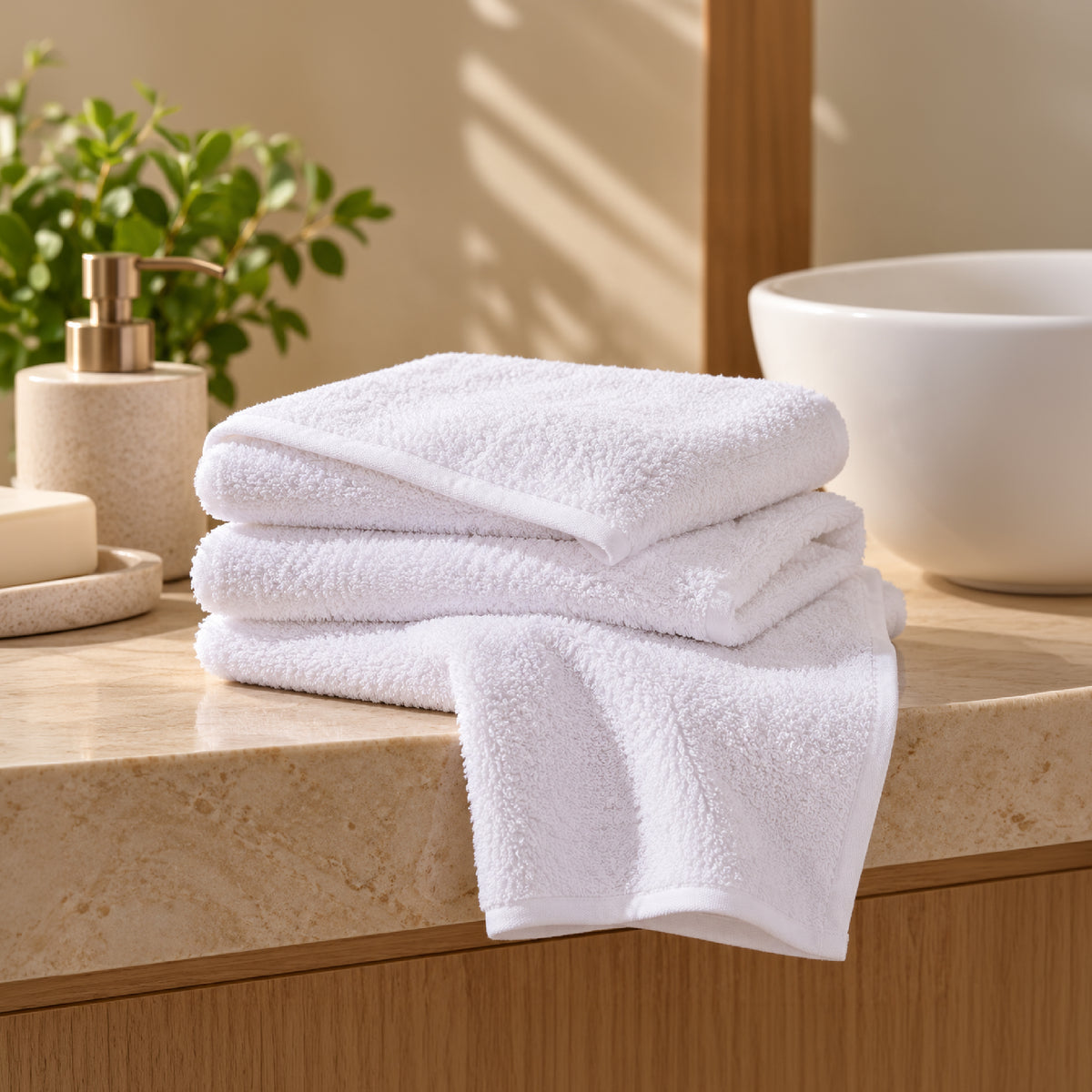 Face Terry Towel - White | 50g