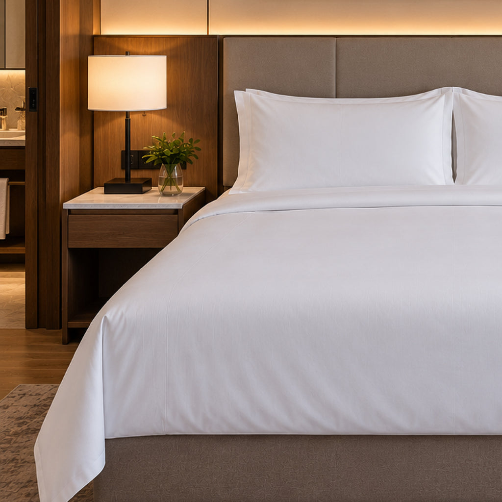 Flat Sheet | Daily Rest - 200 Tc Percale  | 100% Cotton King Size Bedsheet