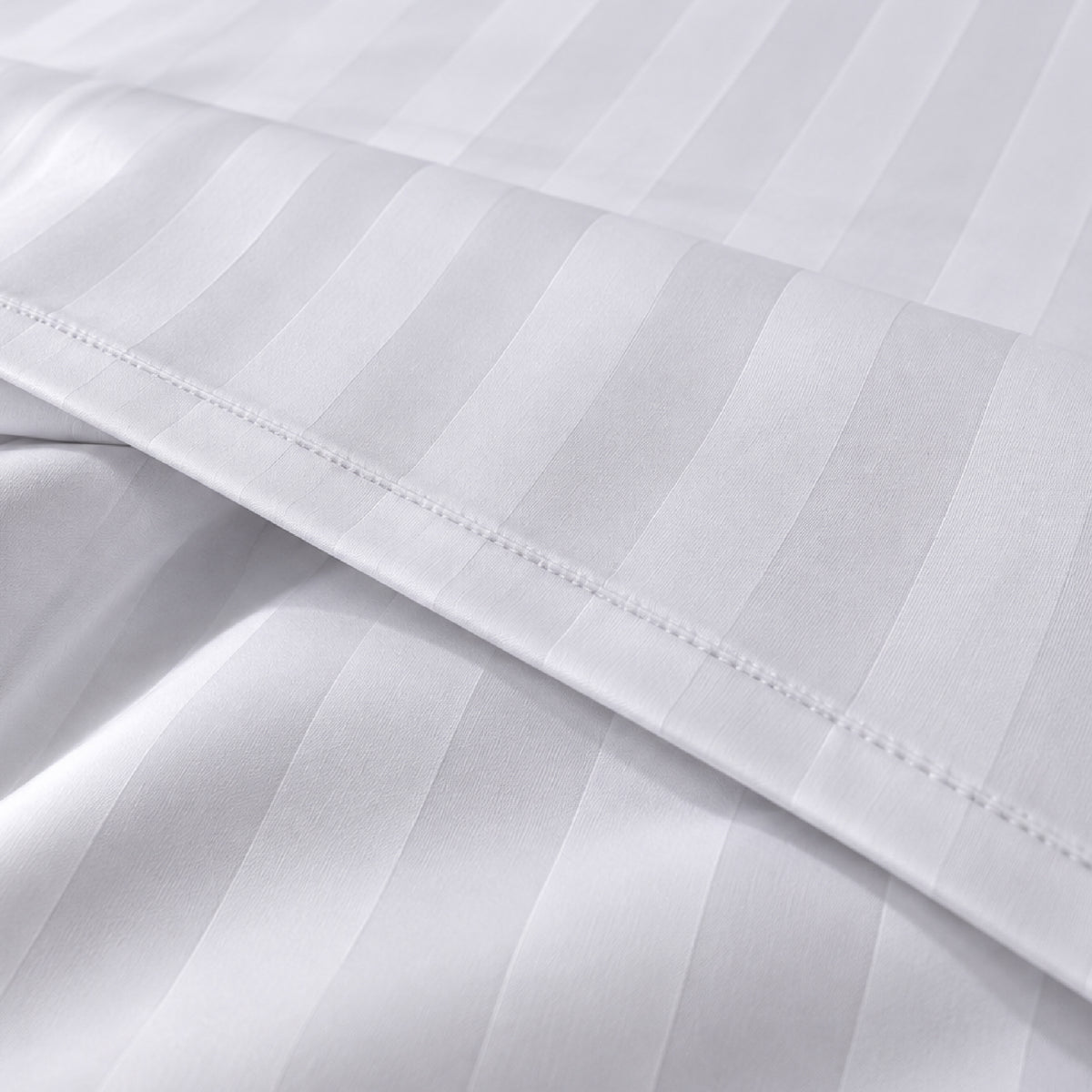 Pillowcase | Silken Ease -300TC 1cm Satin Stripes| 100% Cotton